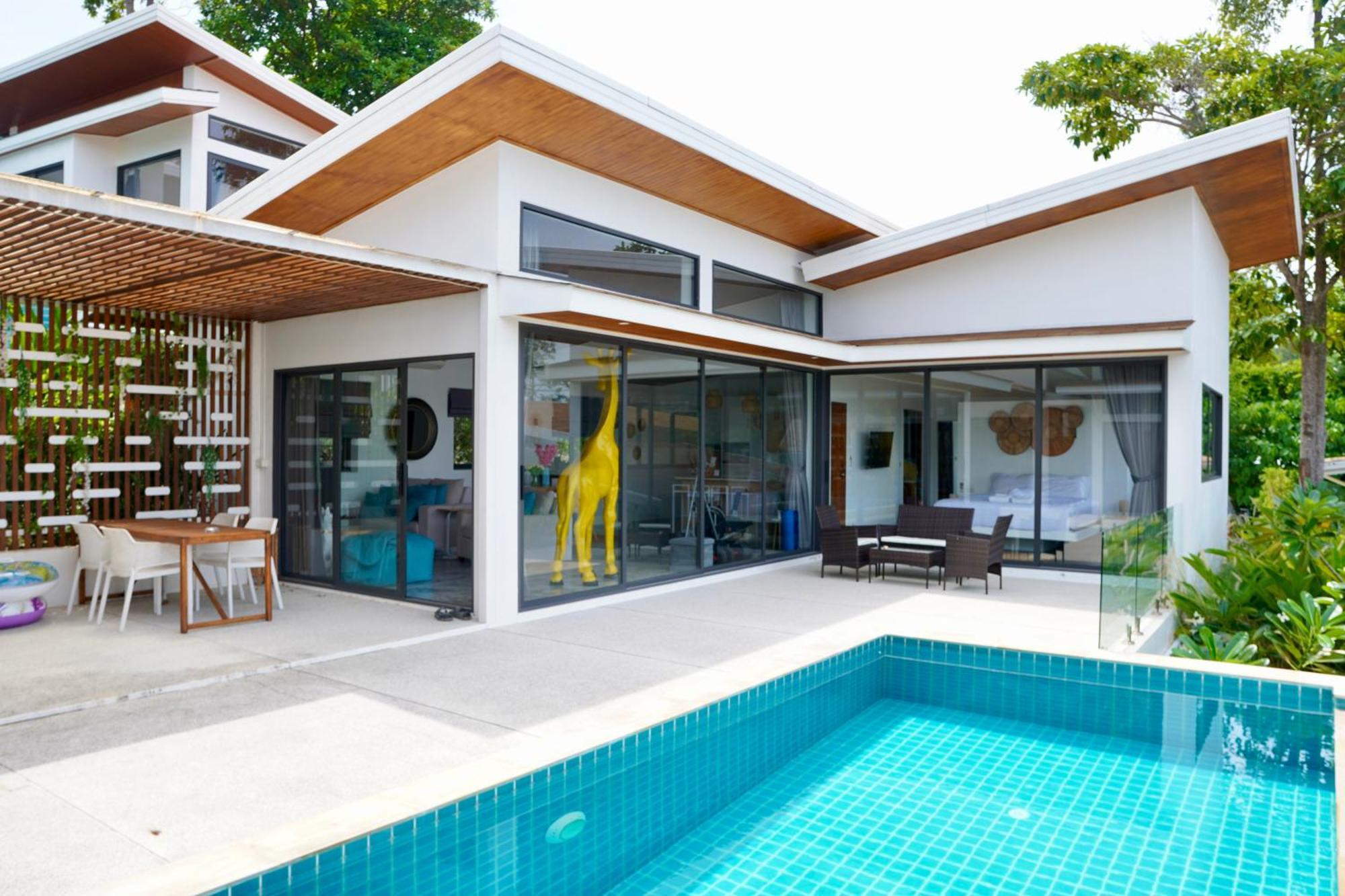 New 3br With Private Pool & Sea Glimpses Near Chaweng Villa